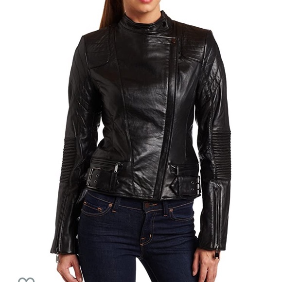 Via Spiga Jackets & Blazers - SOLD!!! Via Spiga brown leather lambskin moto jacket S/M